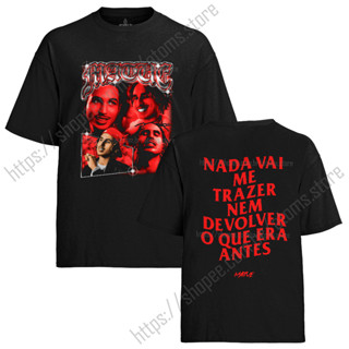 Camiseta Algodão Unissex T shirt Rapper Matuê Graphic Tees Frente e Costa