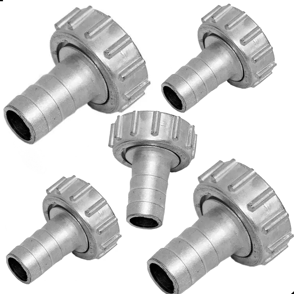 Kit 5 Bico De Torneira De Metal 3/4 Pol X 1/2 Pol Jardim Mangueira Tanque