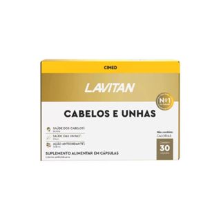 Lavitan Cabelos e Unhas C/30 Cápsulas Cimed