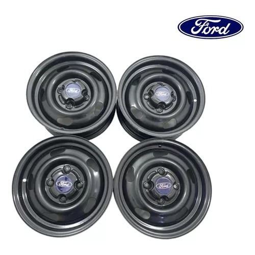 Jogo 4 Rodas Ferro Originais Ford Aro 13 Escort Ka Gl Clx Xr3 Fiesta Courier Logus Verona Apollo 4x108 Lindas + Brinde!!