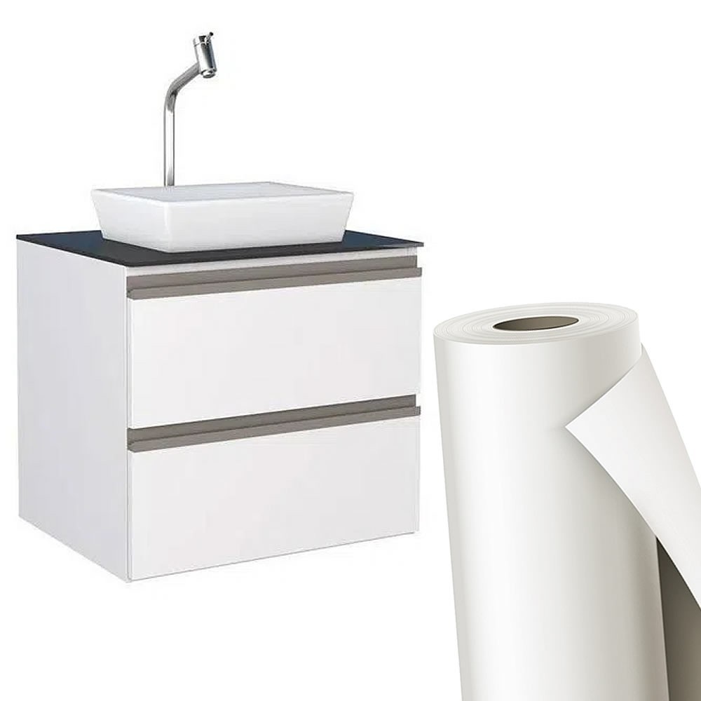 Adesivo Vinil Película Decorativo a Prova D'água Impermeável e Envelopamento Geladeira Branco 50cm em Oferta na Shopee