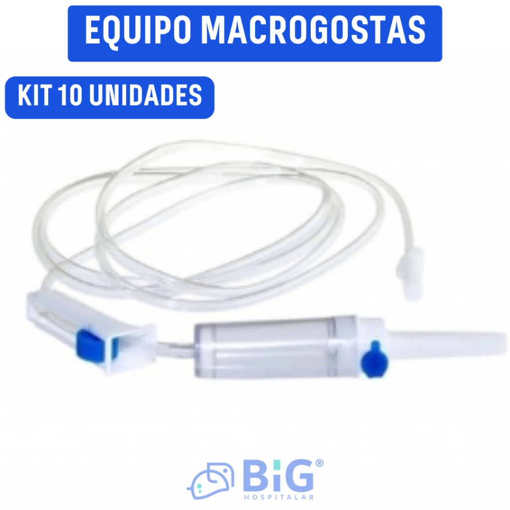 Kit Equipo Macrogotas Polybag 5 e 10 Unidades Medix - Envio Imediato
