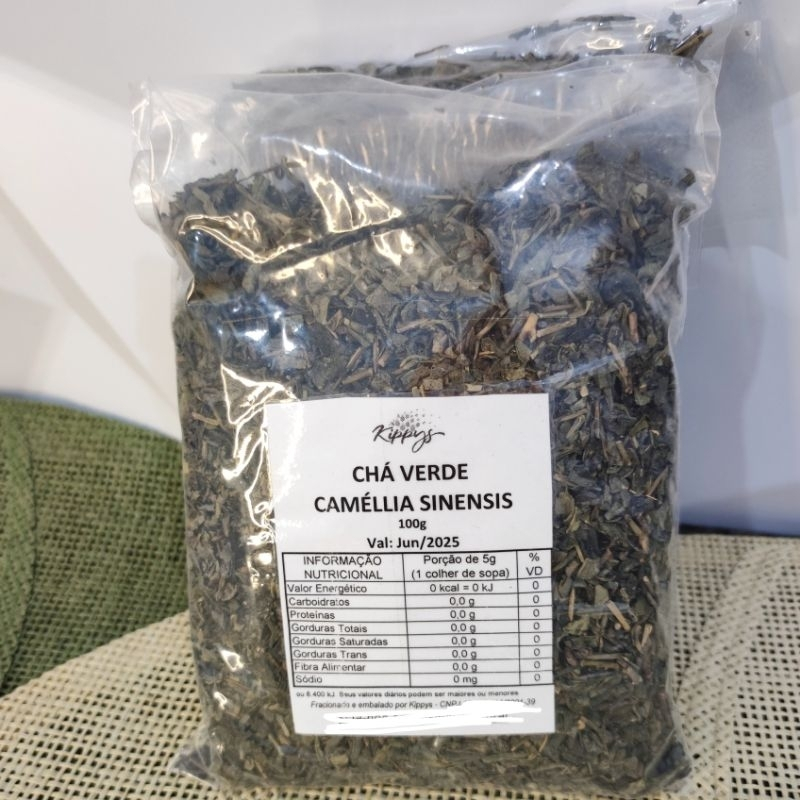 Chá VERDE Importado Camellia Sinensis 100g