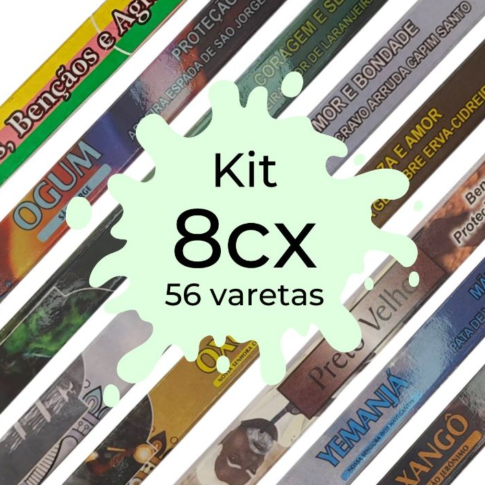 Incenso Indiano 8 caixas Oxossi Ogum Oxum Yemanja Xango Oxala Preto Velho 7 Linhas Orixas em Oferta na Shopee