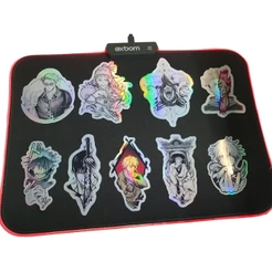 Jujutso Kaizen Adesivo kit com 9 Adesivos Jujutsu Kaisen Adesivo Holográficos Decorativo Resistente a água Sukuna