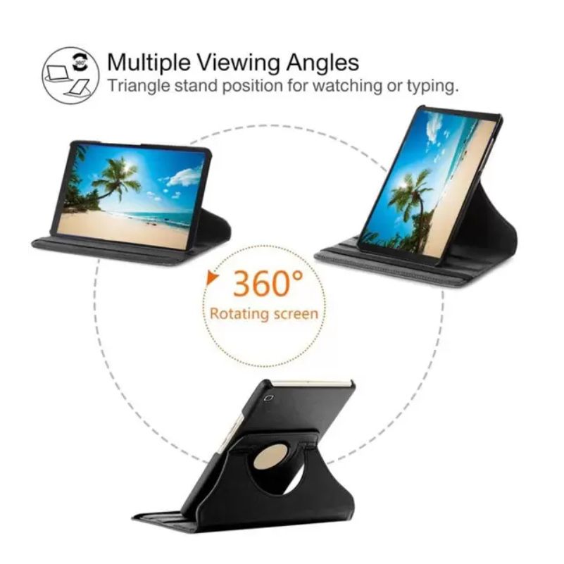 Capa Girotório filp cover Couro Sintetico Compativel para Samsung Tablet TAB T735 S7 FE 12.4