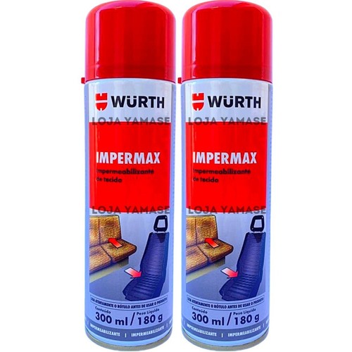Kit Com 2 Impermax Wurth - Impermeabilizante P/ Tecido Sofá