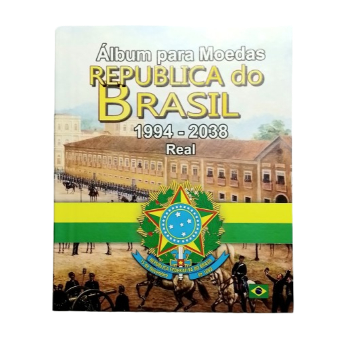 Álbum para Moedas do Real até 2038 todas comemorativas