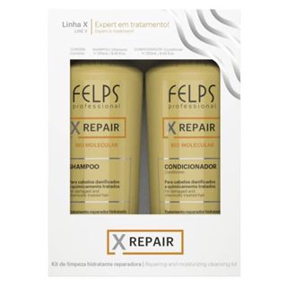 Kit Duo Home Care XRepair Felps 2x250ml - Reconstrução Capilar e Proteção Térmica em Oferta na Shopee
