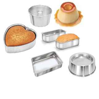 Kit Assadeiras 5 Pçs, Forma Retangular, Forma Coração, Forma Redonda Ballerine, Forma de Pão, Forma Pudim
