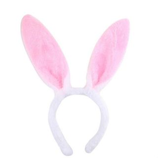 Tiara Orelhas De Coelho Em Pelúcia em Oferta na Shopee