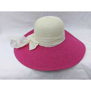 Chapéu de Praia com Laço Colorido em Oferta na Shopee