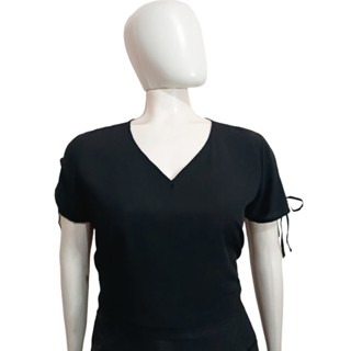 Blusa Blusinha Feminina Manga Curta Amarração Viscose Estampada G GG Cod 100