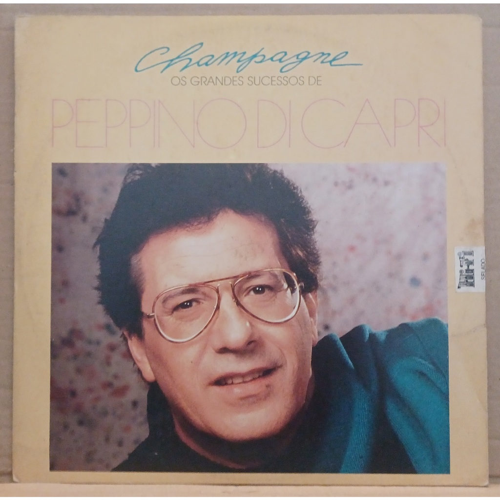 LP Disco De Vinil Peppino Di Capri - Champagne Os Grandes Sucessos De - LP Muito Bom Capa Muito Boa Ler Descrição