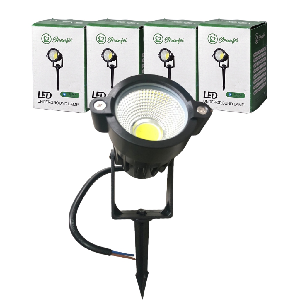 kit 4 un Luminária Espeto Jardim  7w 9w 15w Luzes de gramado  cor de luz à prova d'água ip65 bivolt