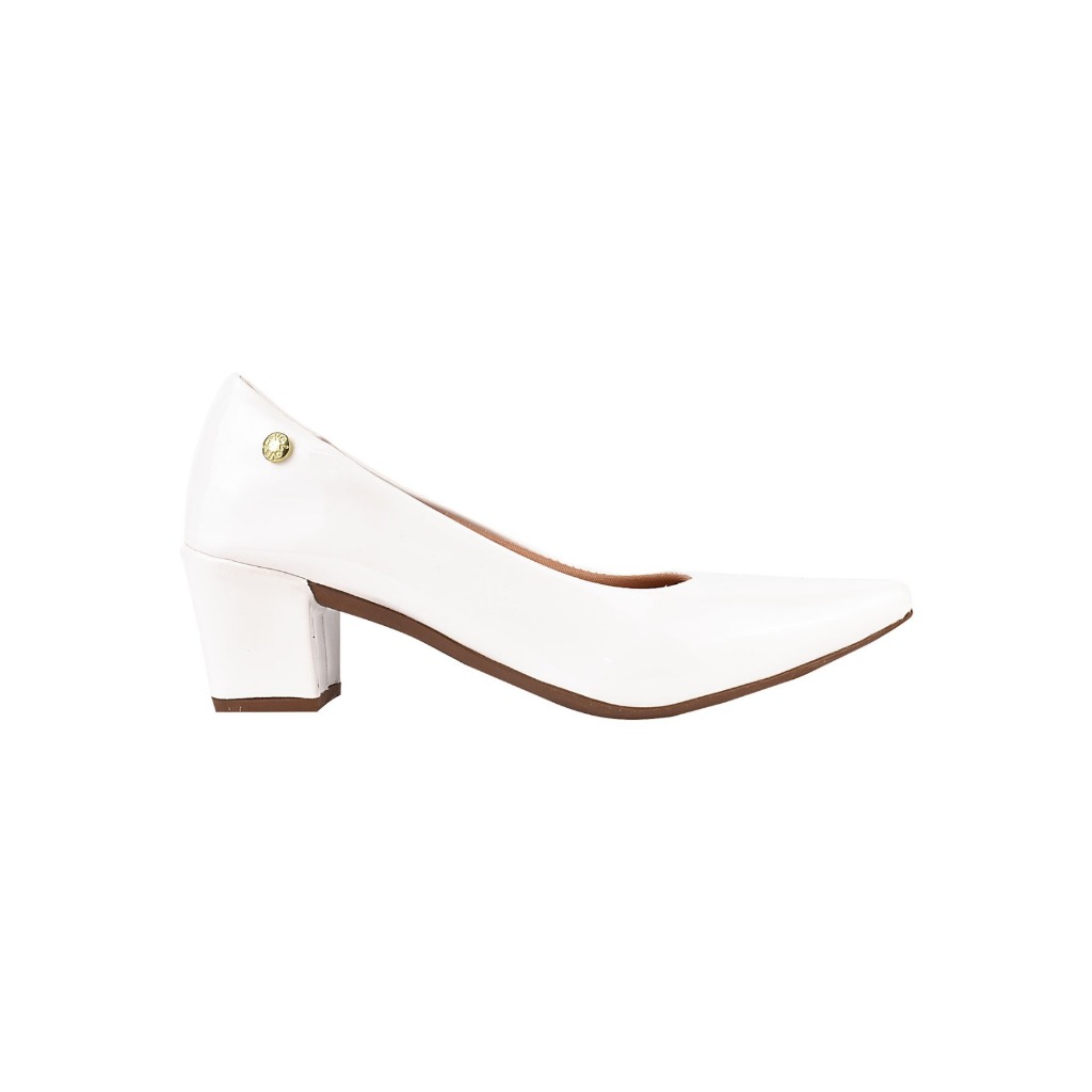 Salto Feminino Scarpin sapato feminino Salto Bloco Scarpin Feminino Branco Azul Nude Preto Mostarda