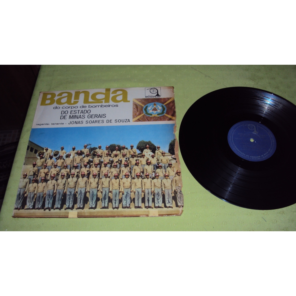 lp vinil. Banda do corpo de bombeiros do Estado de Minas Gerais.