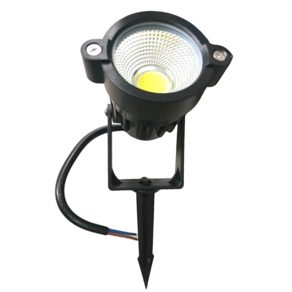kit 4 un Luminária Espeto Jardim 9W 15W Cob Com Lâmpada Led ip65 à prova d'água bivolt — imagem 2 de 2
