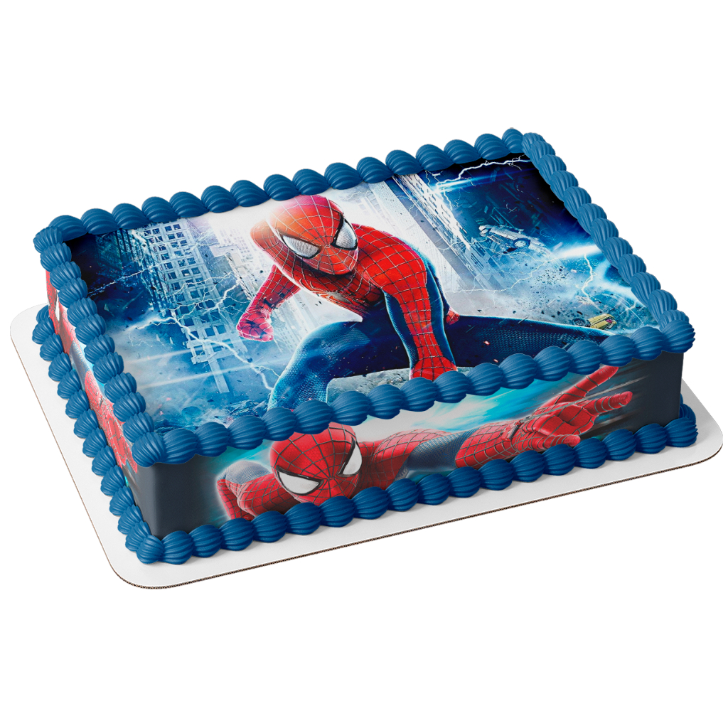 Homem aranha Papel arroz e faixa comestível para bolo feliz aniversário festa comemoração surpresa em Oferta na Shopee