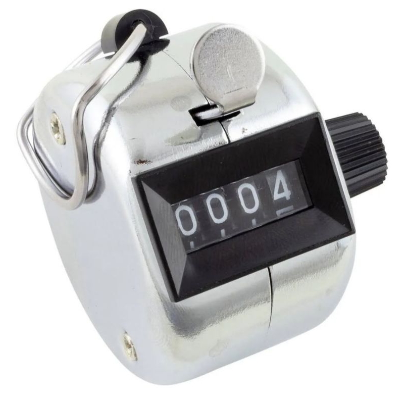 Contador Estatístico Com 4 Dígitos, ideal para: Industrias, teatros, cinemas, congressos, aeroportos.