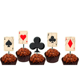 50 topper tag plaquinha para doces salgados feliz aniversário festa em Oferta na Shopee