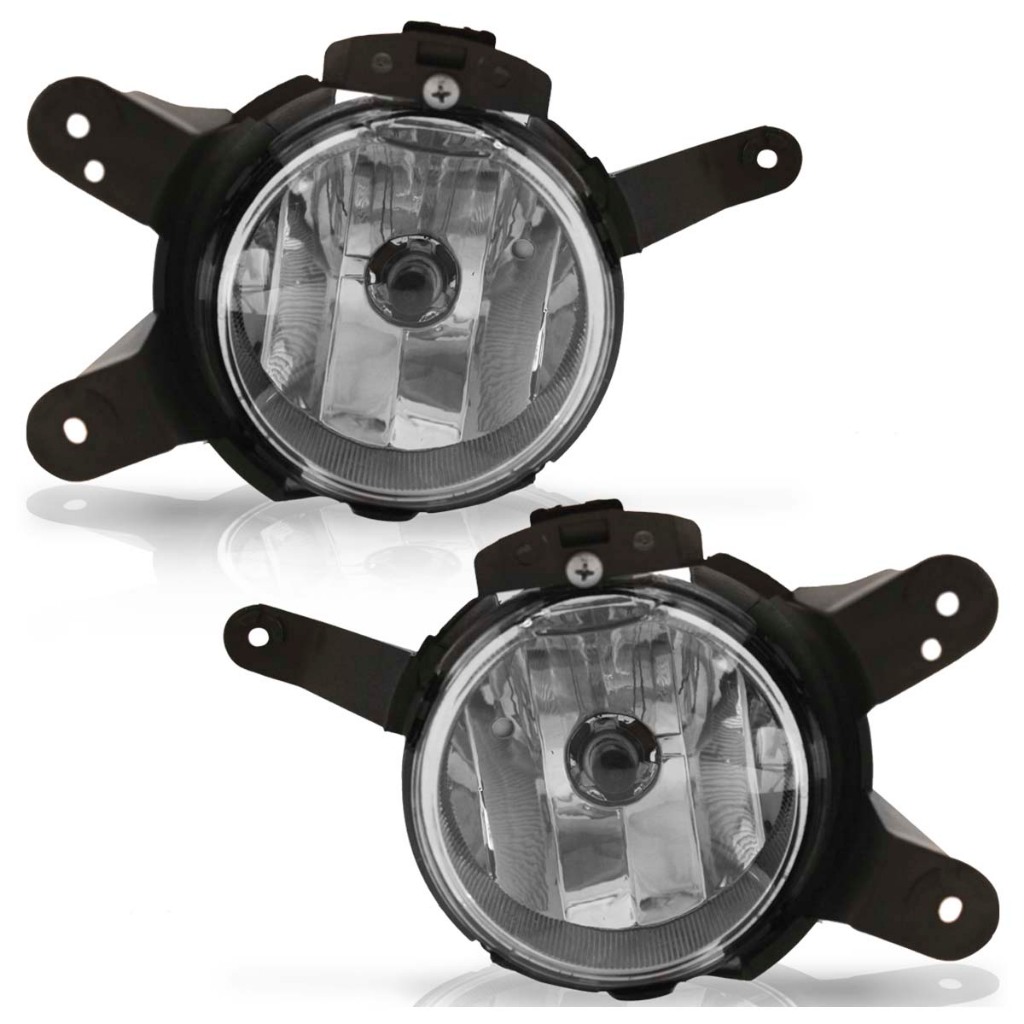 Detalhes do Kit Farol Milha Auxiliar + Lâmpada H8 Cruze 2010 2011 2012 2013 2014 Lente Lisa Acrilico