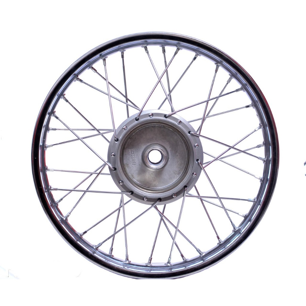 Roda Montada TRASEIRA Honda Biz 100 110i 125 Aro 17 Raio 4MM e Cubo Fabreck Novo FBK