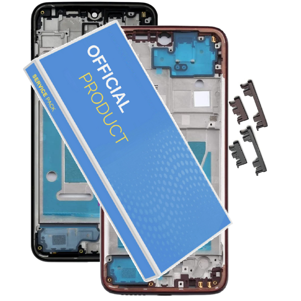 Aro Chassis Compatível Com Moto G8 Plus Xt2019 Carcaça Lateral Meio + Com Botões Laterais!