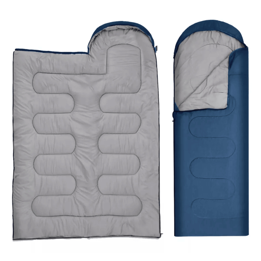 Saco P/ Dormir/Colchonete Térmico e Impermeável C/ Capuz e Bolsa