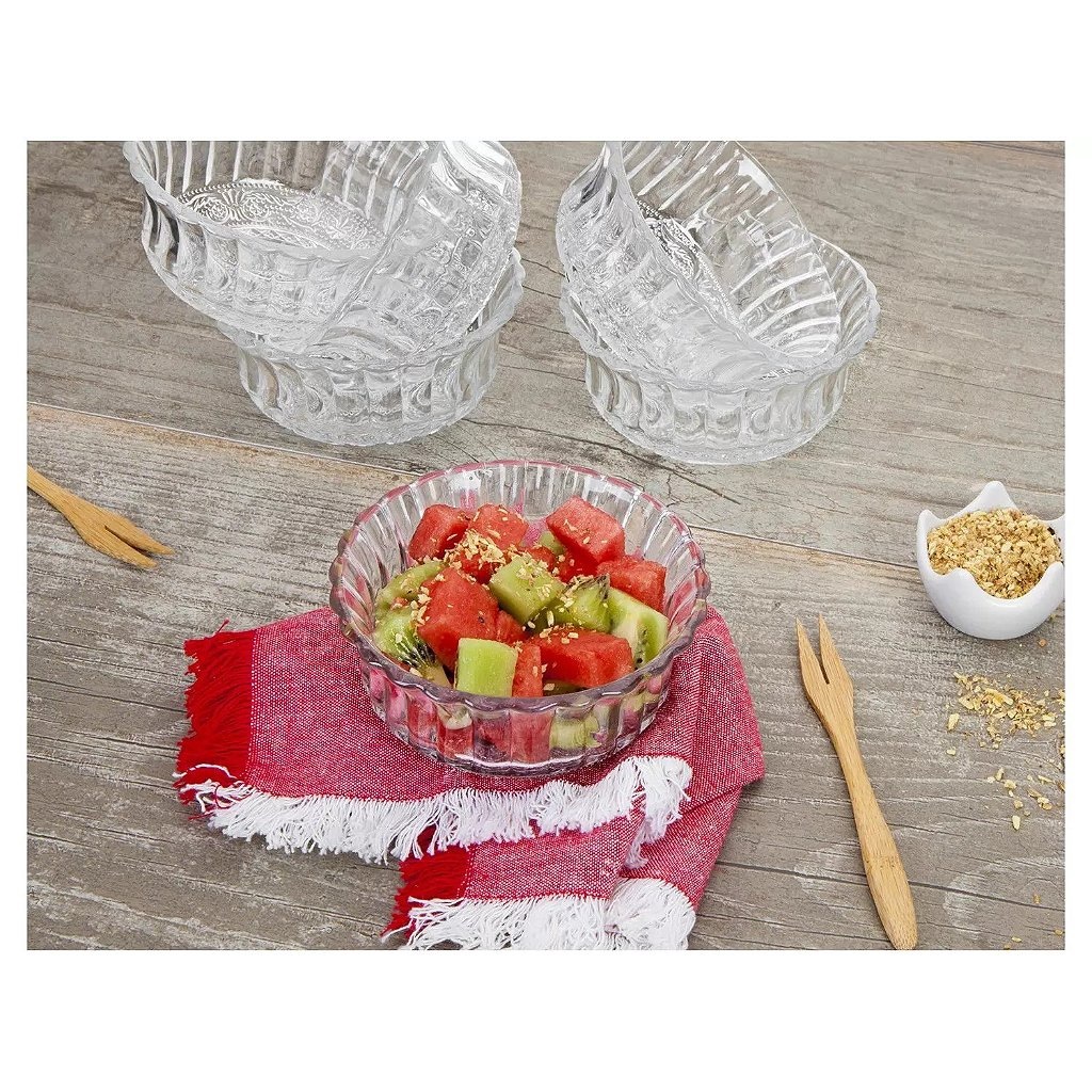 Jg Com 3 Peças Bowl Taça De Vidro Para Sorvete Sobremesa | 250ml