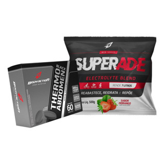 Thermo Abdomen Black 60 Comp + Isotônico Endurance Superade 500g Bodyaction