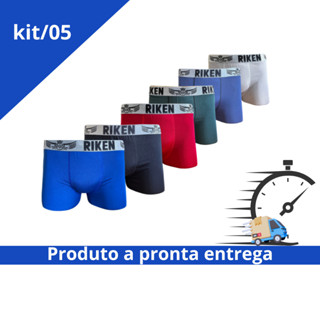 Kit 5 Boxer Lisa Masculinos em Microfibra Premium Pronta Entrega