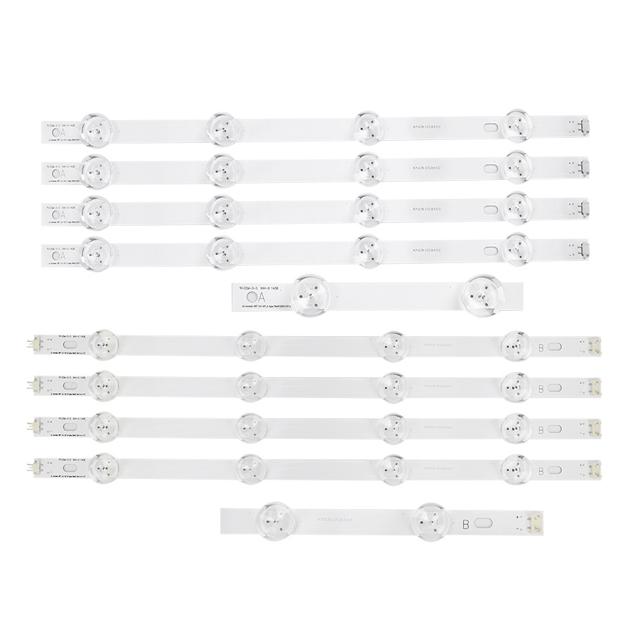 Kit Barras de Led 42LB6500 / 42LY340 / 42LF6400 / 42LF5500 / 42LF6200 - Kit Completo com 8 Barras