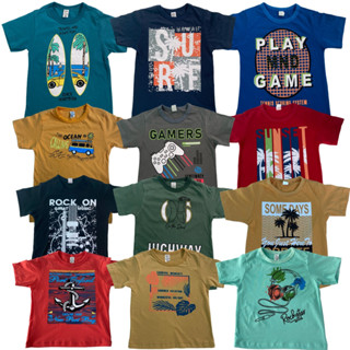 Kit 3 Camisetas Manga Curta Estampado Desenho Infantil Menino Kids Sortidos Verão Masculino Básico em Oferta na Shopee