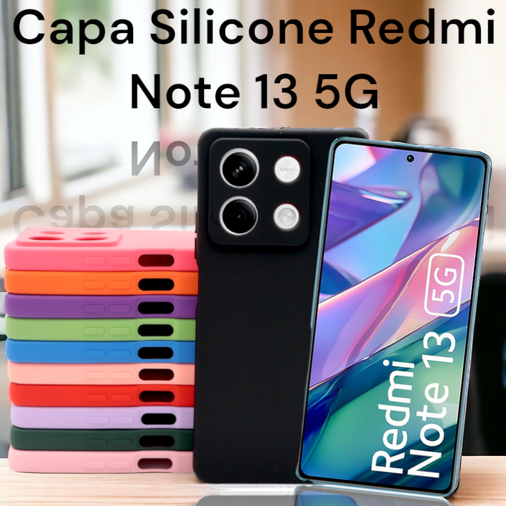 Capa Capinha Silicone Aveludada Para XM Redmi Note 13 5G