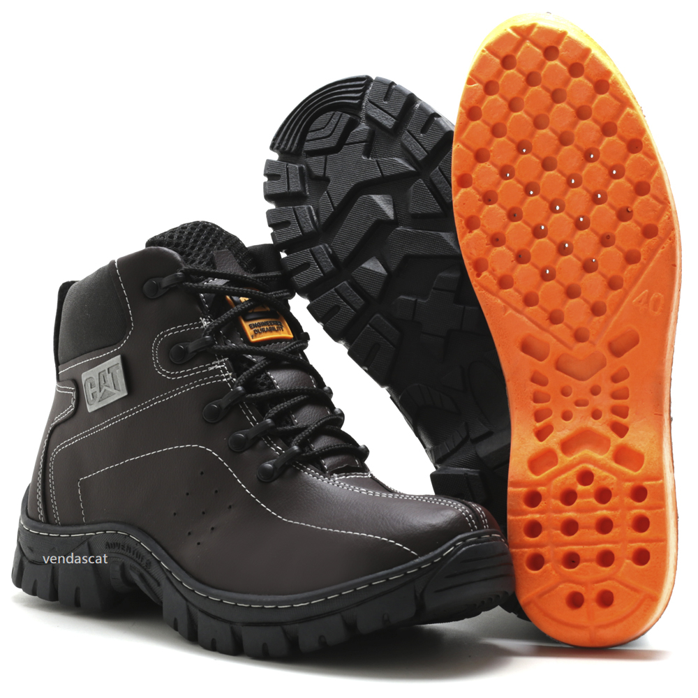 Bota Caterpillar Masculina Coturno Adventure Palmilha Gel Pronta Entrega em Oferta na Shopee
