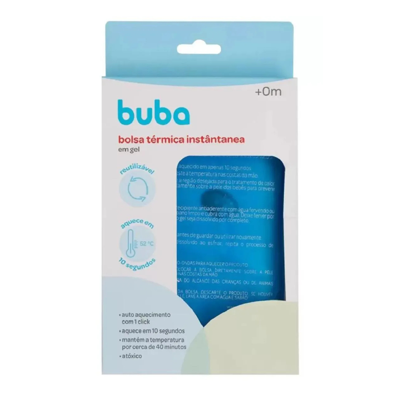 Bolsa Térmica Buba - Alivio para Cólica e Dores em um Click - Bolsa de Gel de calor instantâneo, Bebês e Adultos em Oferta na Shopee
