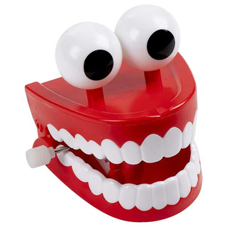 Boca Divertida Brinquedo Infantil Dentadura À Corda