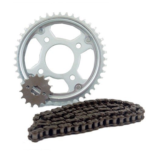 Kit Relação Transmissão Corrente Coroa e Pinhão Honda Cg 150 Titan 2004 2005 2006 2007 2008 2009 2010 2011 2012 2013 2014 Mix Flex