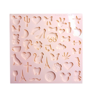 Molde De Silicone Para Resina Mini Pingentes Charms Fillers em Oferta na Shopee