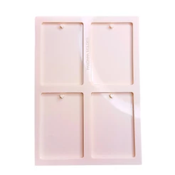 Molde De Silicone Resina Quadrado Retangular Foto Chaveiro
