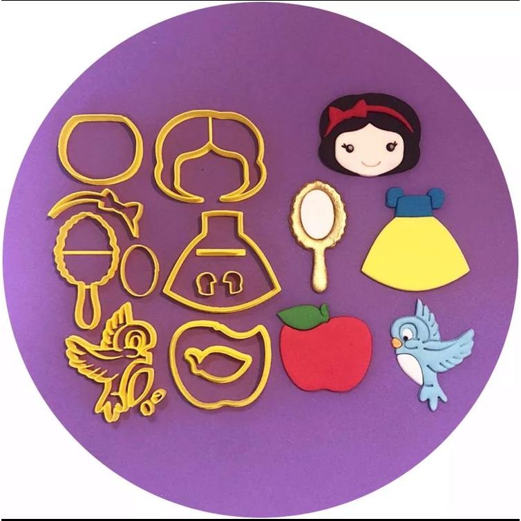 Kit Cortador Branca de Neve 5 cm.