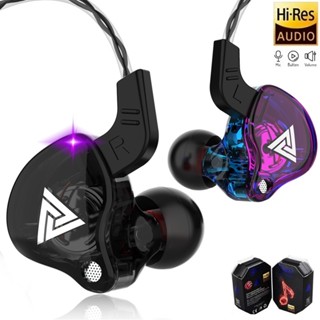Fone de ouvido com fio gamer profissional Qkz Ak6 9D In ear Graves fortes retorno de palco DJ Músicos original