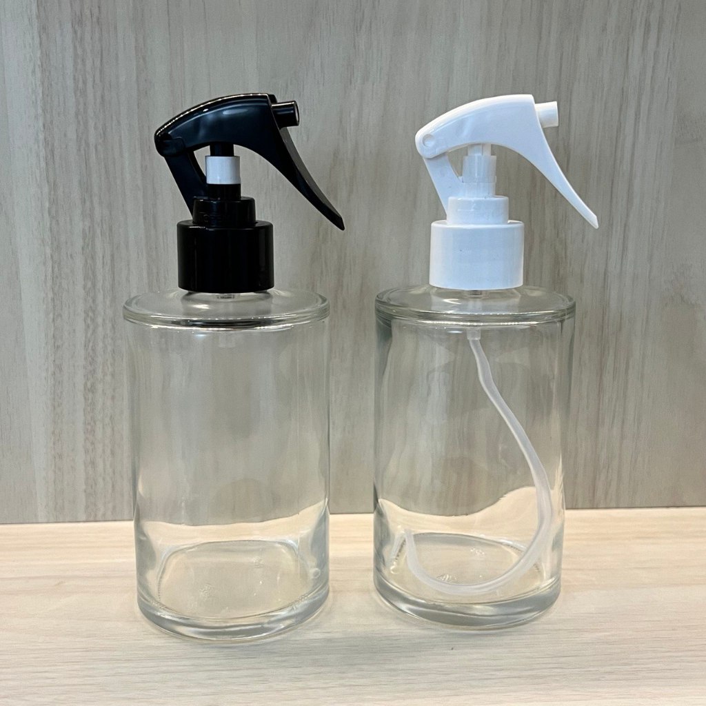 Kit 06 Vidro Cilíndrico Reto Home Spray Válvula Mini Gatilho 250mL Transparente em Oferta na Shopee