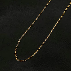 Colar Corrente Banhado à Ouro Tijolinho + Pulseira Dourado Aço Inoxidável
