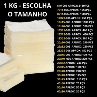 1KG Saco Transparente PP Varias Medidas Envio Imediato Pronta Entrega em Oferta na Shopee