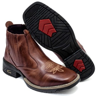 PROMOÇÃO Bota botina unissex casual Texana Latego em Oferta na Shopee