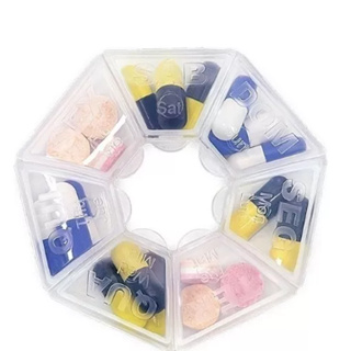 Porta Comprimidos Organizador 7 Dias Da Semana Transparente REF 111 em Oferta na Shopee