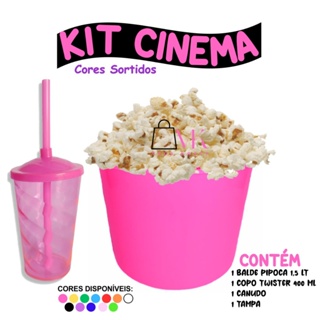 15 Kit Lembrancinha Balde Pipoca 1,5 LT + 15 Copos Twister 400 Ml Festa, Aniversário Transfer em Oferta na Shopee