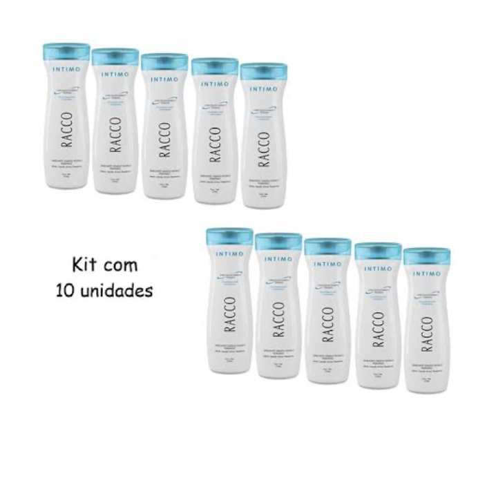RACCO KIT COM 10 SABONETE LIQUIDO INTIMO TRADICIONAL FEMININO RACCO 210ML
